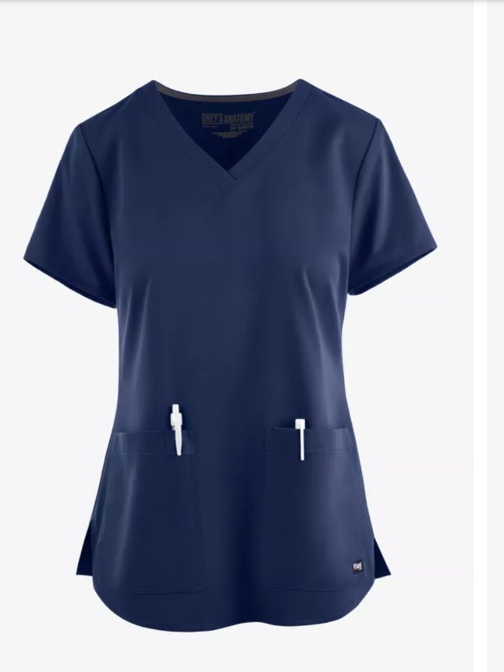 💙 Grey’s Anatomy by Barco 2-Pocket Scrub Top – Navy Blue – Women’s